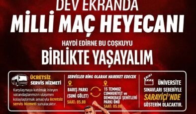 Milli maç heyecanı Sarayiçi’nde