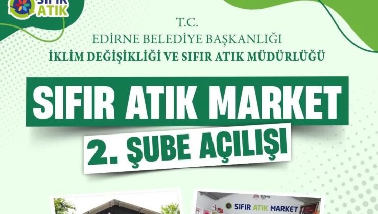 İkinci Sıfır Atık Market Şükrüpaşa’ya