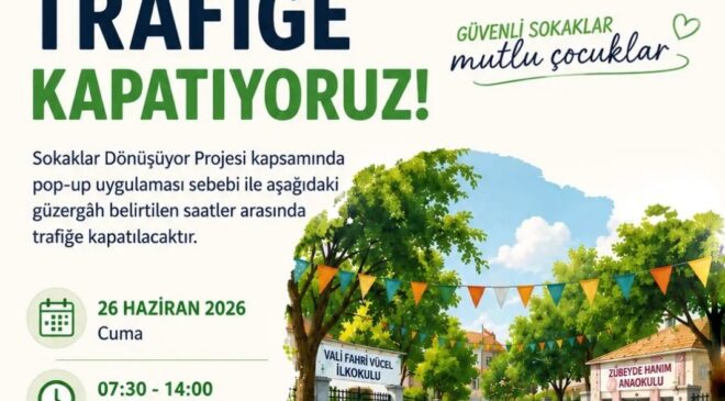 Çocuklara güvenli sokak!