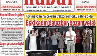 10 Temmuz 2026 Cuma Hudut Gazetesi