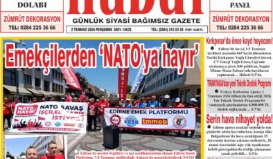 2 Temmuz 2026 Perşembe Hudut Gazetesi