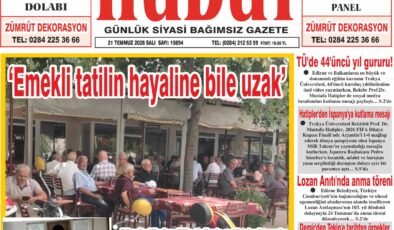 21 Temmuz 2026 Salı Hudut Gazetesi