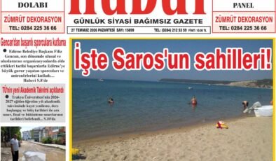 27 Temmuz 2026 Pazartesi Hudut Gazetesi