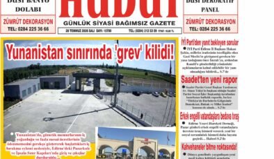 28 Temmuz 2026 Salı Hudut Gazetesi