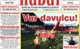3 Temmuz 2026 Cuma Hudut Gazetesi