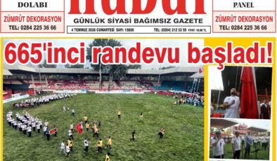 4 Temmuz 2026 Cumartesi Hudut Gazetesi