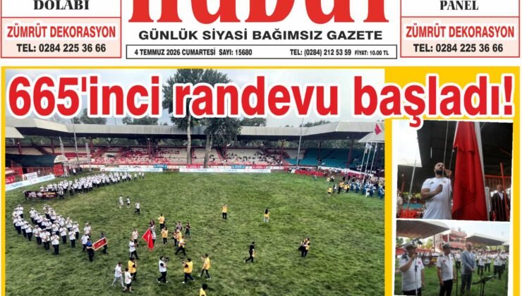 4 Temmuz 2026 Cumartesi Hudut Gazetesi