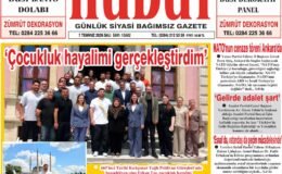 7 Temmuz 2026 Salı Hudut Gazetesi