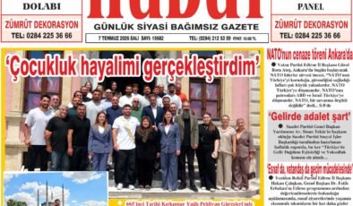 7 Temmuz 2026 Salı Hudut Gazetesi
