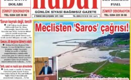 8 Temmuz 2026 Çarşamba Hudut Gazetesi
