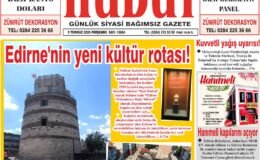 9 Temmuz 2026 Perşembe Hudut Gazetesi