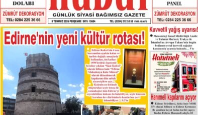 9 Temmuz 2026 Perşembe Hudut Gazetesi