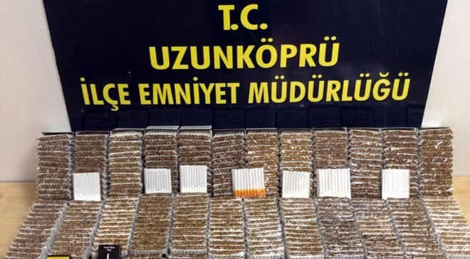 İşyerinde 10 bin kaçak sigara!