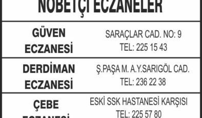Nöbetçi Eczaneler