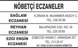 Nöbetçi Eczaneler