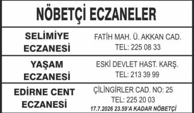 Nöbetçi Eczaneler