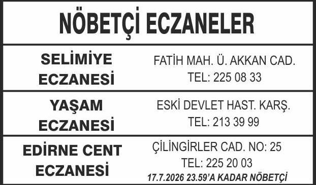 Nöbetçi Eczaneler