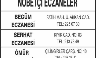 Nöbetçi Eczaneler