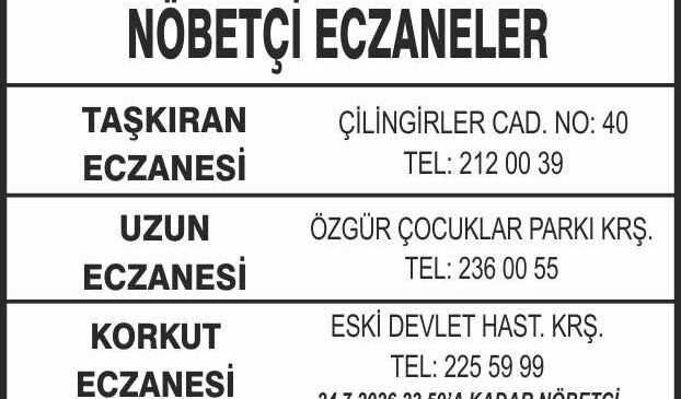 Nöbetçi Eczaneler