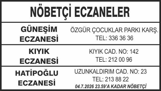 Nöbetçi Eczaneler