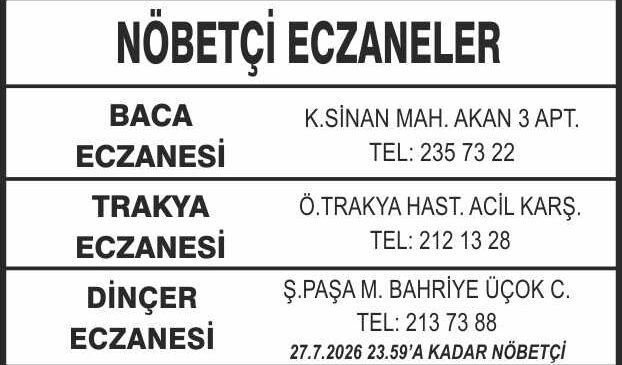Nöbetçi Eczaneler