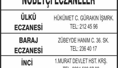 Nöbetçi Eczaneler