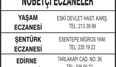 Nöbetçi Eczaneler