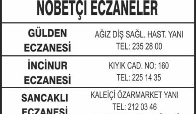 Nöbetçi Eczaneler