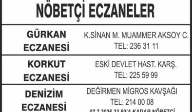 Nöbetçi Eczaneler