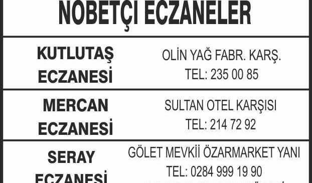 Nöbetçi Eczaneler