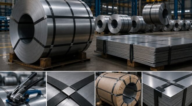 Metal Sanayi ve Çelik Sektöründe Ambalaj: Bobin ve Sac Çemberleme Rehberi
