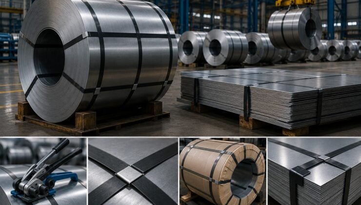 Metal Sanayi ve Çelik Sektöründe Ambalaj: Bobin ve Sac Çemberleme Rehberi