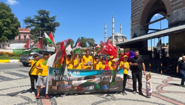 Çocuklardan Gazze’ye destek açıklaması