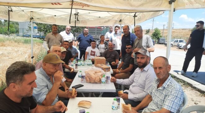 Belediyeden üreticiye kavurucu sıcakta destek eli!