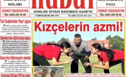 11 Ağustos 2026 Salı Hudut Gazetesi