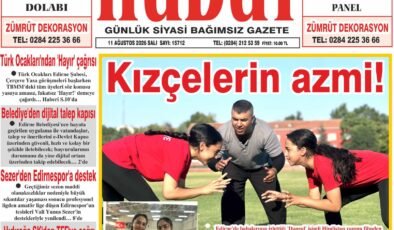 11 Ağustos 2026 Salı Hudut Gazetesi