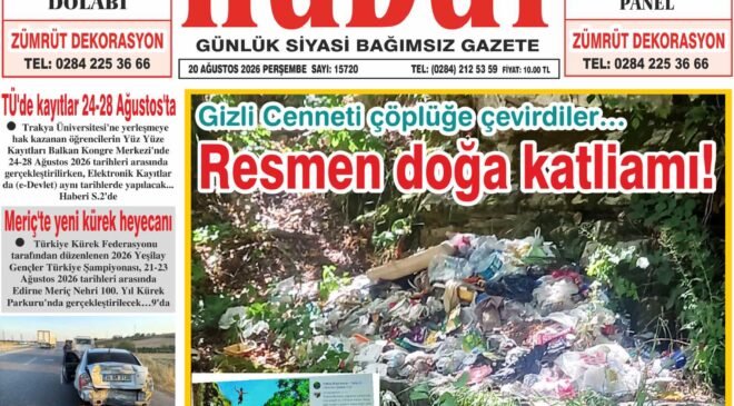 20 Ağustos 2026 Perşembe Hudut Gazetesi