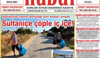 21 Ağustos 2026 Cuma Hudut Gazetesi