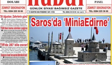 27 Ağustos 2026 Perşembe Hudut Gazetesi