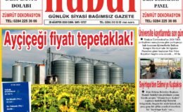 28 Ağustos 2026 Cuma Hudut Gazetesi