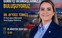 Dr. Ayyüce Türkeş, gurbetçilerle buluşacak