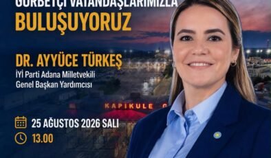 Dr. Ayyüce Türkeş, gurbetçilerle buluşacak