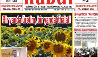 5 Ağustos 2026 Çarşamba Hudut Gazetesi