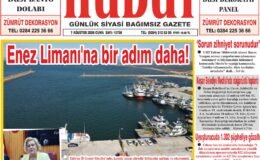 7 Ağustos 2026 Cuma Hudut Gazetesi