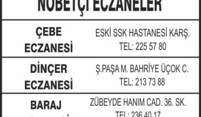 Nöbetçi Eczaneler