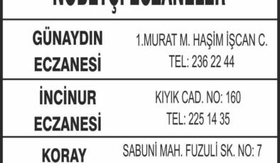 Nöbetçi Eczaneler