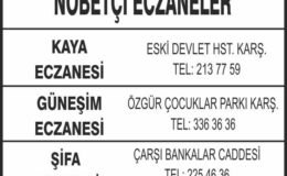 Nöbetçi Eczaneler