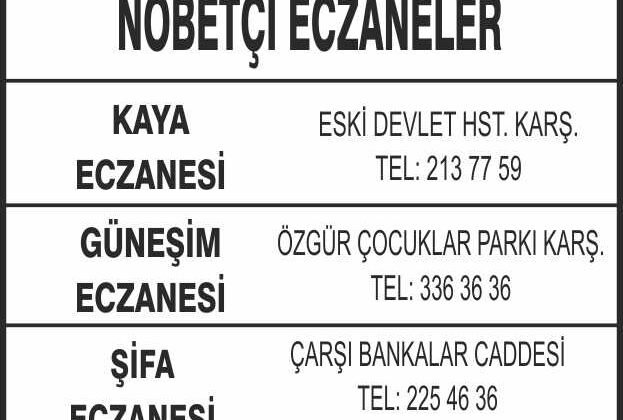 Nöbetçi Eczaneler
