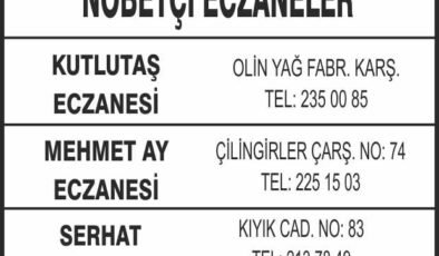 Nöbetçi Eczaneler