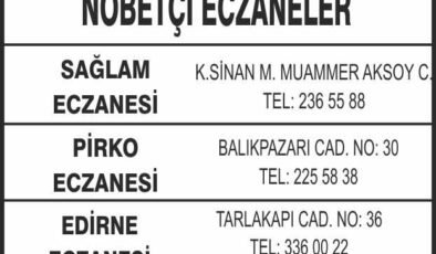 Nöbetçi Eczaneler